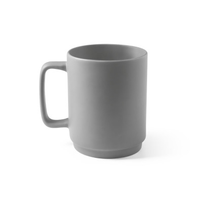 MIGHTY. Ceramic mug with cylindrical body 330 mL